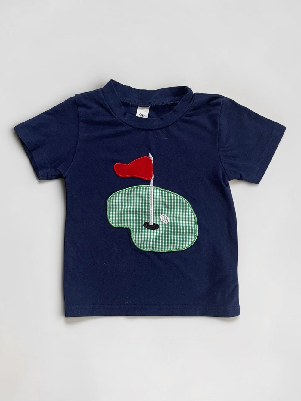 EUC Boys Navy Golf Appliqué Boutique Tee